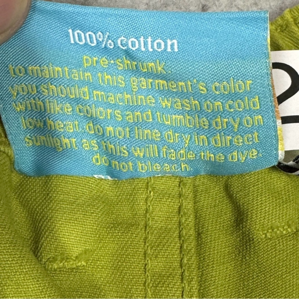 Big Bud Press Lime Green Work Pants Straight Leg Cotton XXS Baggy Loose Fit Hip - Picture 8 of 14